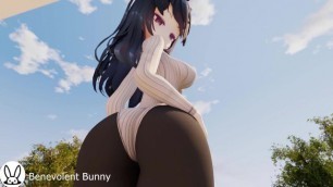 SvartLilja's Balcony View (Giantess Growth Animation)