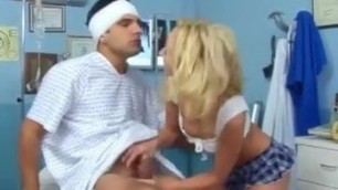 Skinny Blonde Slut Visits Boyfriend at Hospital