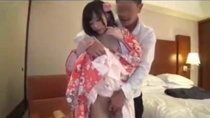 Japanese girl receives wedgie and fingering