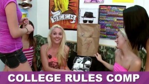 COLLEGE RULES - Collection of Teen Sluts Fucking Frat Boys in the Dorms