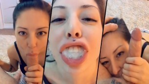 Sucking my Ex's best Friend's Dick and Swallowing his Big Load - Snapchat Porn