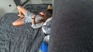 Cheating. My Wife Quietly Cheats On Me And My Friend When I'm At Work. Real Home Sex