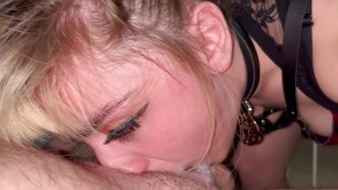 Blowjob Emo schoolgirl fucking in the mouth PT 1